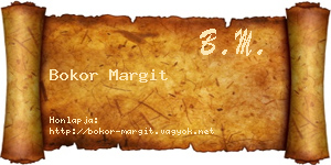 Bokor Margit névjegykártya